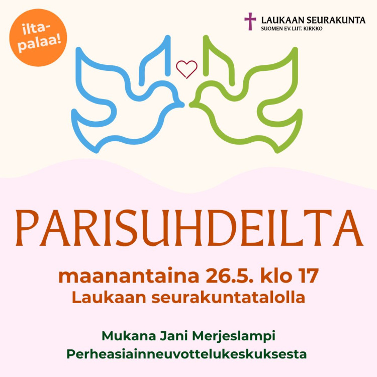 Parisuhde-ilta: Tunteet vuorovaikutuksen osana Parisuhdeillan mainoskuva.