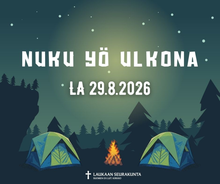 Nuku yö ulkona -tapahtuman mainoskuva.