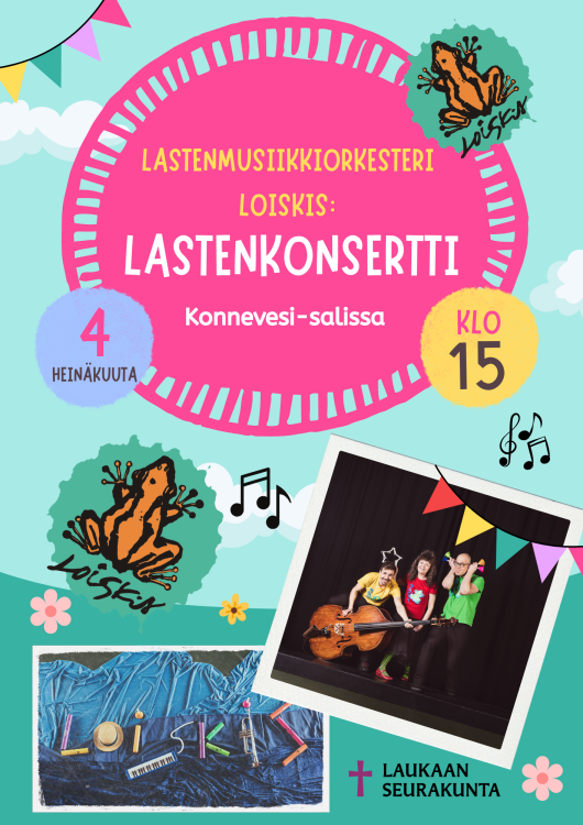 Lastenkonsertin mainos