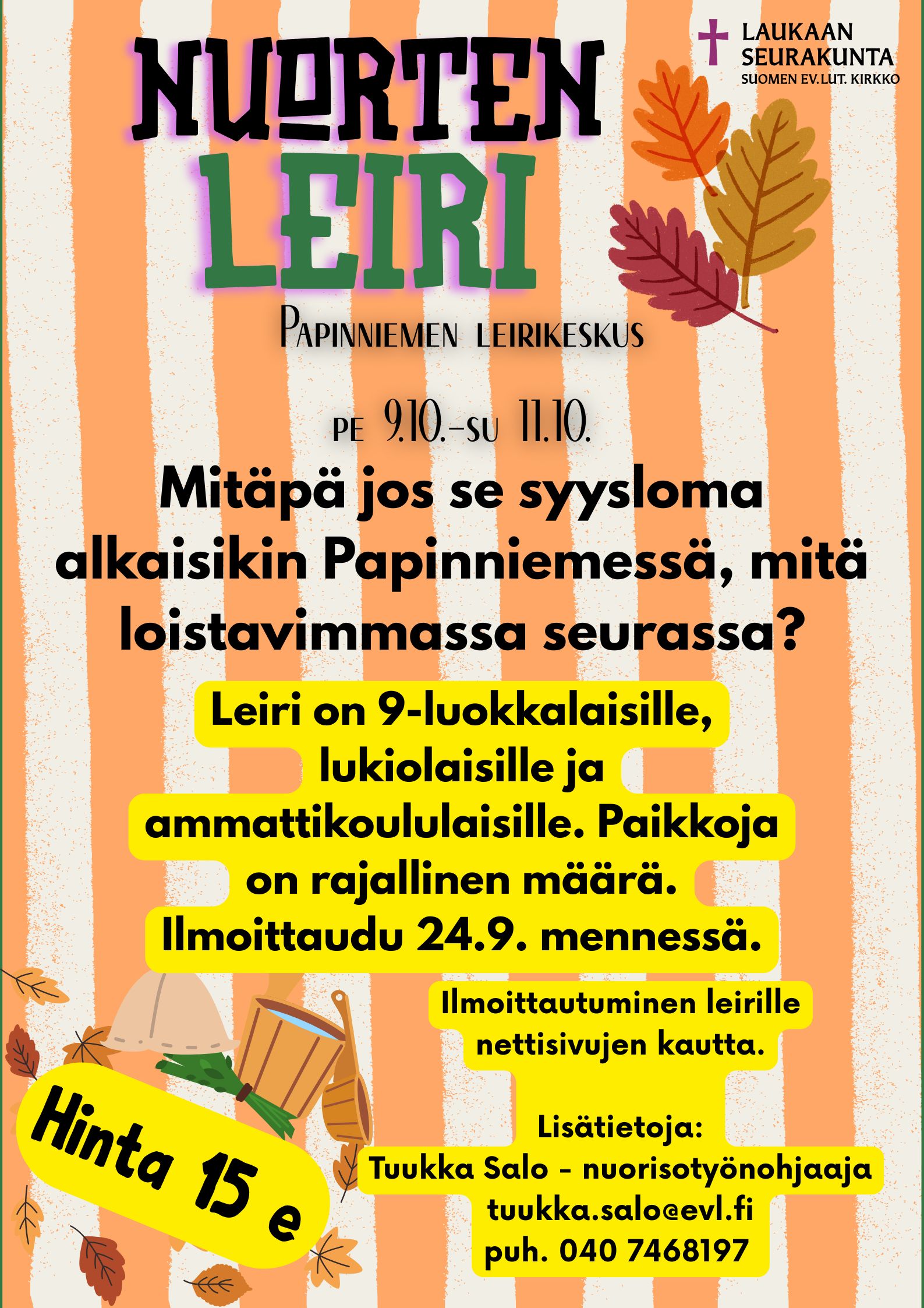 nuorten leirin mainos
