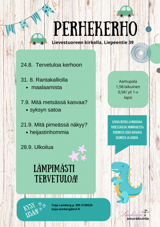 Perhekerhon syksyn ohjelma