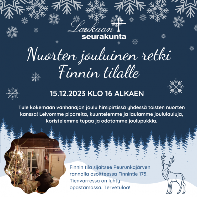 Nuorten retki Finnin tilalle Nuorten retken mainoskuva