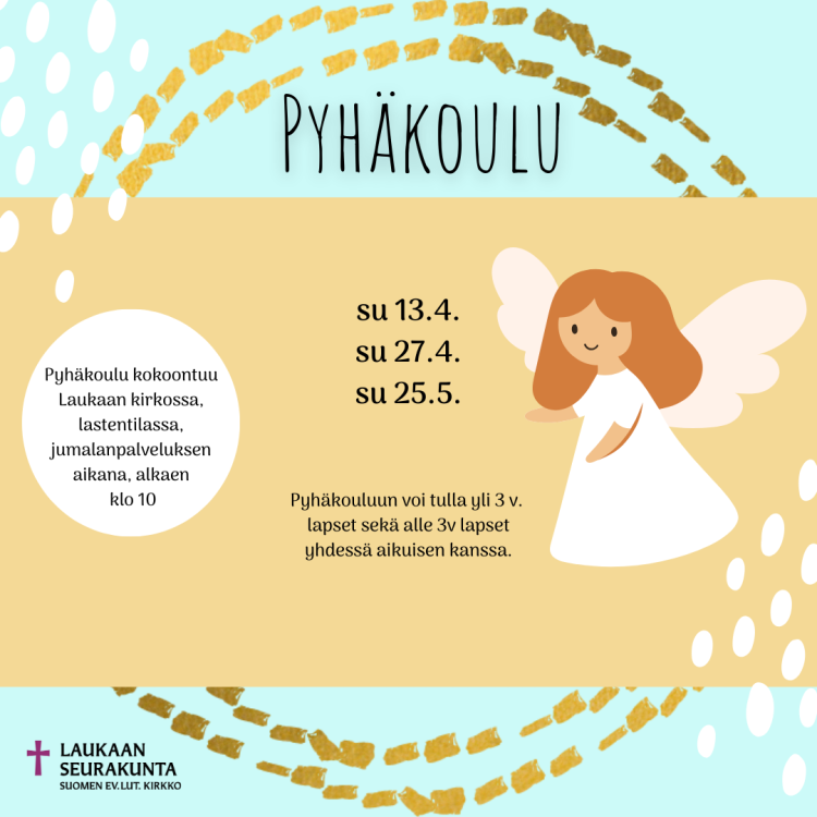 Pyhäkoulu Pyhäkoulun mainoskuva.