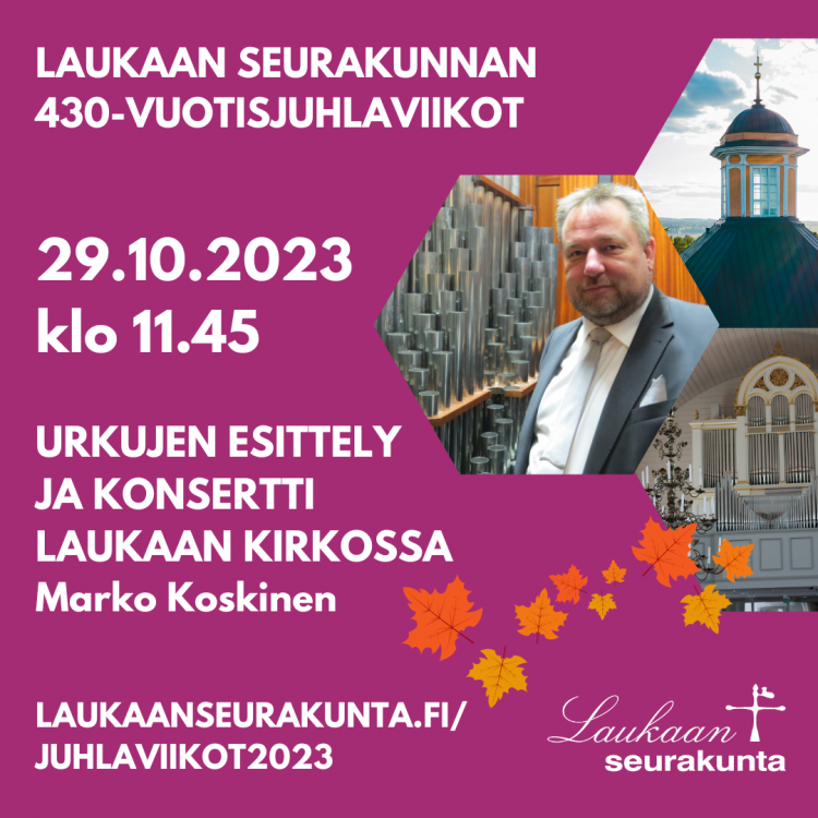 Urkukonsertin mainoskuva