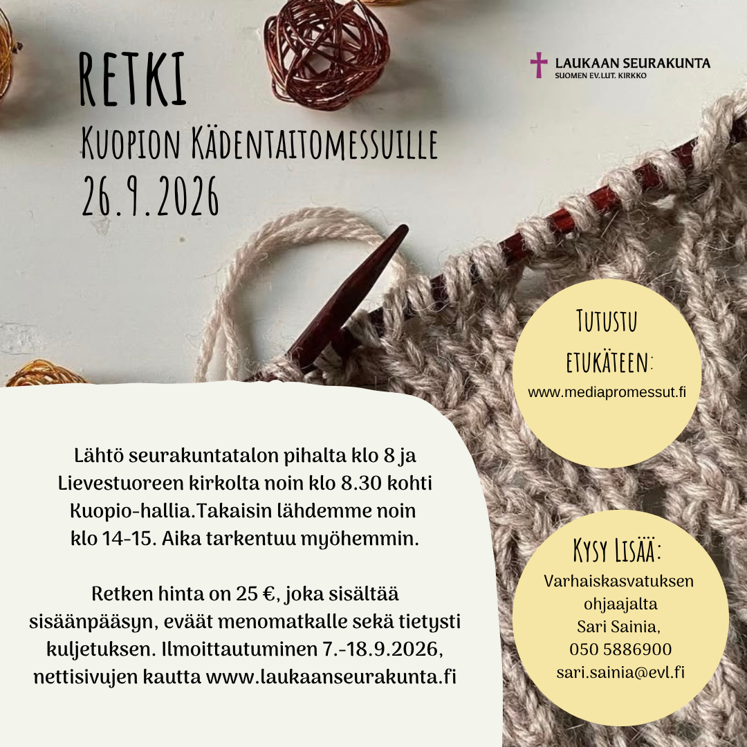 Käsityöretken mainoskuva.