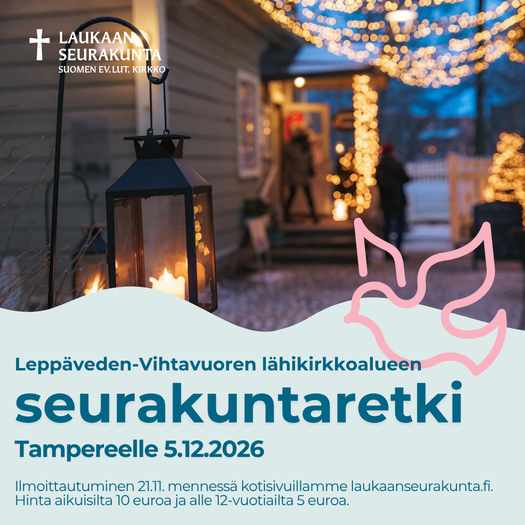 Seurakuntaretken mainoskuva.