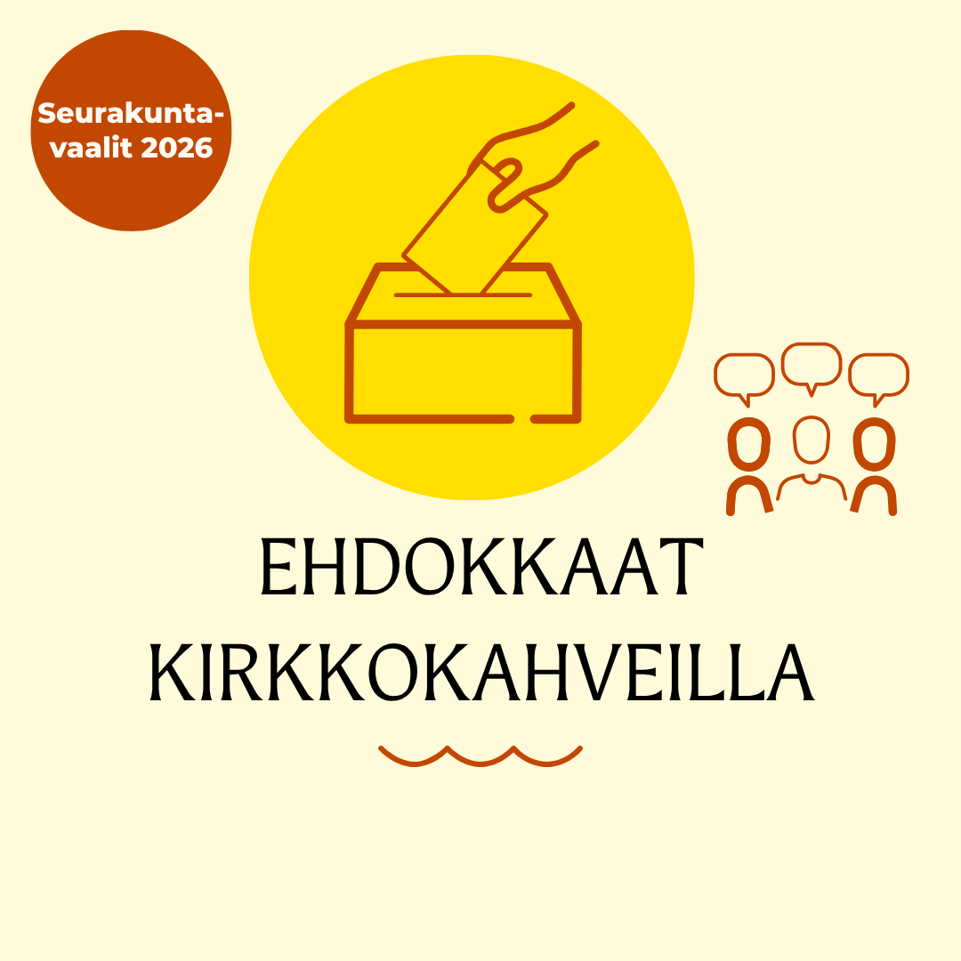 Kirkkokahvien mainoskuva.