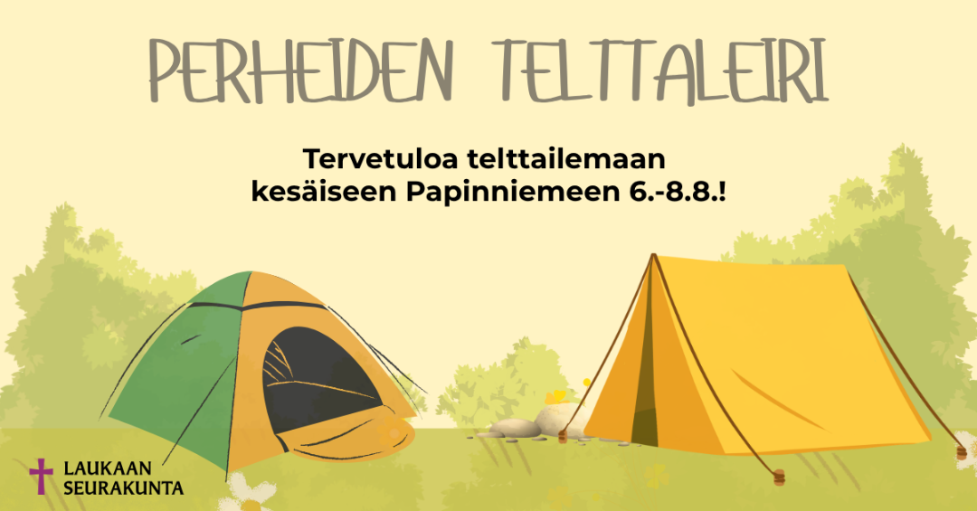 Telttaleirin mainoskuva.